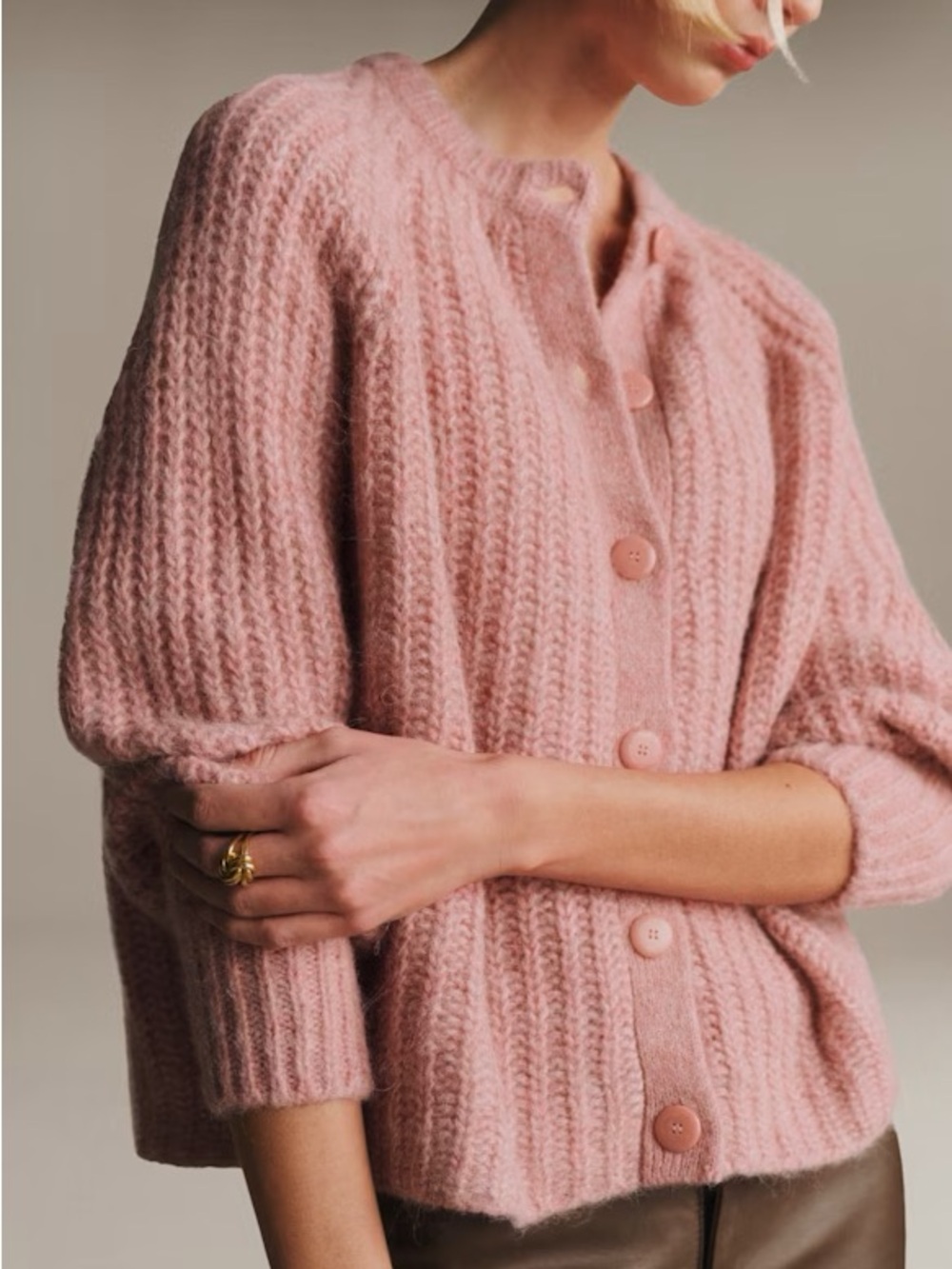 Sezane Emile in Mottled Pink Size M